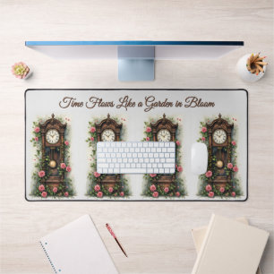 Vintage Ivy Rose Grandfather Clock Desk Mat