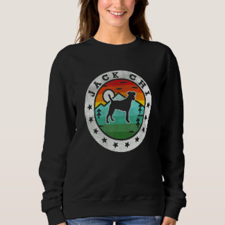 Vintage Jack Chi Retro Dog Mom Dad Sweatshirt
