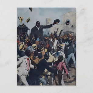 Vintage Jack Johnson in Chicago Postcard