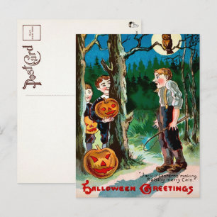 Vintage Jack o' Lantern Halloween Postcard
