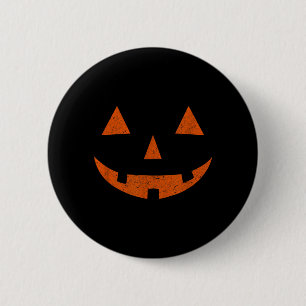 Vintage Jack o Lantern JackoLantern Pumpkin Face 6 Cm Round Badge