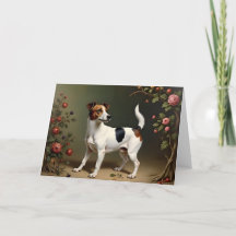 Vintage Jack Russell Blank Card