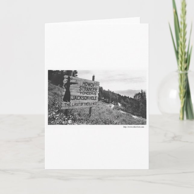 Vintage Jackson Hole Card (Front)