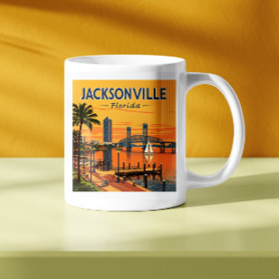  Vintage Jacksonville Florida Coffee Mug