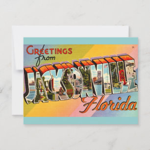 Vintage Jacksonville Florida Postcard