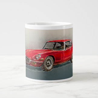 Vintage Jaguar E-Type Large Coffee Mug