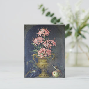 Vintage Jakob Bogdani A vase of flowers Postcard
