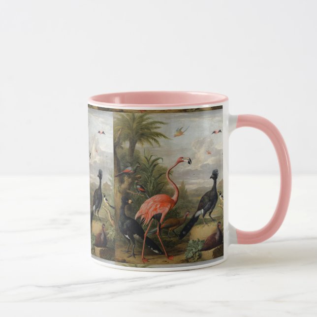 Vintage Jakob Bogdani Birds in a Landscape   Mug (Right)