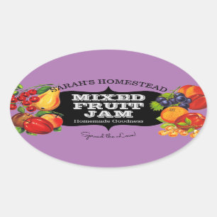 Vintage Jam Label Fruit Preserve