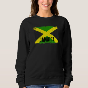 Vintage Jamaica Flag Heritage Roots Jamaican Pride Sweatshirt