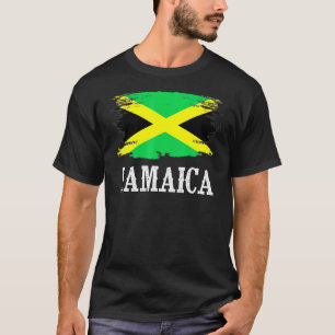 Vintage Jamaica Flag I Love Jamaica T-Shirt