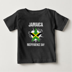 Vintage Jamaica Flag Jamaican Independence Day 6Th Baby T-Shirt