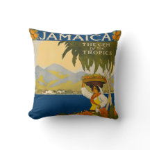 Vintage Jamaica Pillow