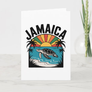 Vintage Jamaica Reggae Vacation Card