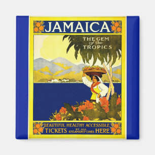 Vintage Jamaica The Gem of the Tropics Magnet