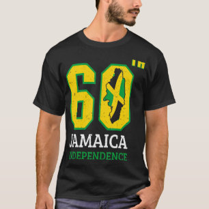 Vintage Jamaican Flag Pride Jamaica 60th Independe T-Shirt