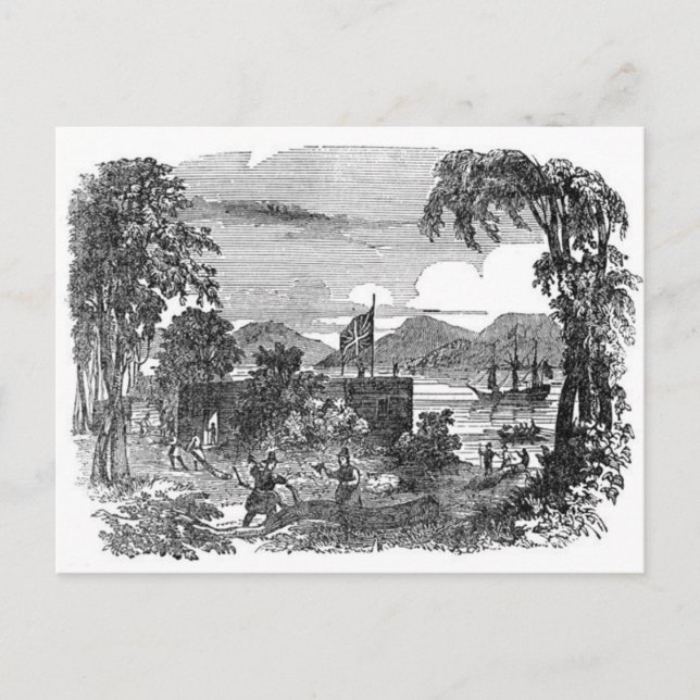 Vintage Jamestown Colony postcard (Front)