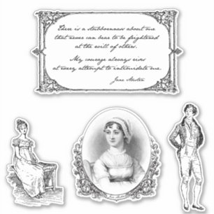 Vintage Jane Austen Quote and Engravings