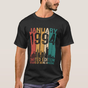 Vintage January 1994 30 Year Old Of Being 30th Bir T-Shirt
