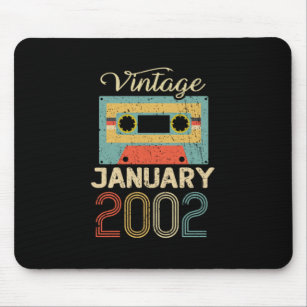 Vintage January 2002 18th Birthday 18 Year Gift Mouse Pad
