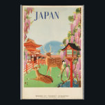 Vintage Japan City Travel Classic Poster 1930s<br><div class="desc">Retro Vintage Sakura Japan City Travel Classic Poster 1930s</div>
