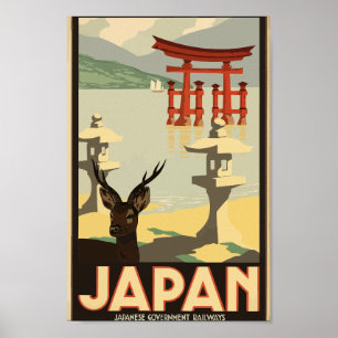 Vintage Japan Travel Poster