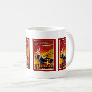 Vintage Japanese Airline Ad Coffee Mug