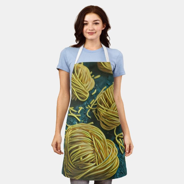 Vintage Japanese Art Apron (Worn)