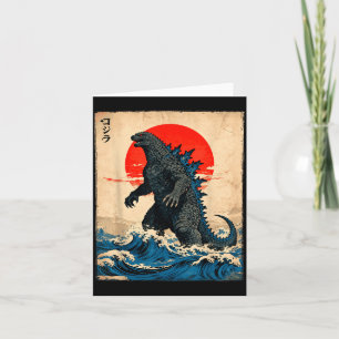 Vintage Japanese Art Kaiju Monster  Card