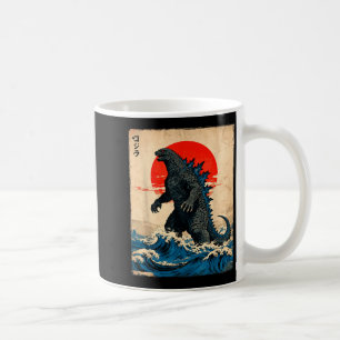 Vintage Japanese Art Kaiju Monster  Coffee Mug