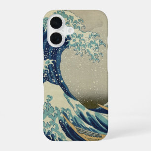 Vintage Japanese Art, The Great Wave by Hokusai iPhone 16 Case
