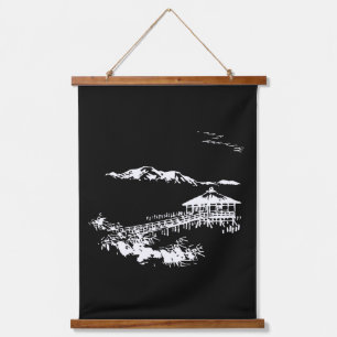 Vintage Japanese Art Wall Tapestry