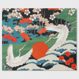 Vintage Japanese Art Wrapping Paper