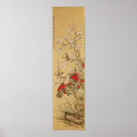 Vintage Japanese Birds and Flowers