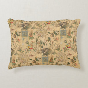 Vintage Japanese Birds Elephant Tree Floral  Decorative Cushion