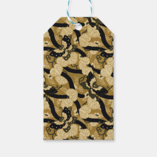 Vintage Japanese Butterfly G.A. Audsley Pattern Gift Tags