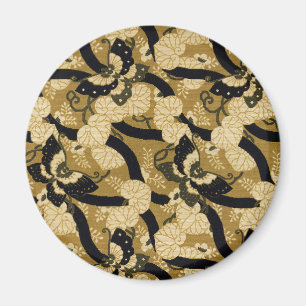 Vintage Japanese Butterfly G.A. Audsley Pattern Magnet