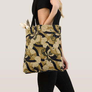 Vintage Japanese Butterfly G.A. Audsley Pattern Tote Bag
