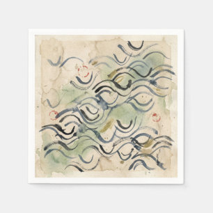 Vintage Japanese Calligraphy Art (6) Napkin