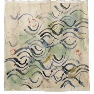 Vintage Japanese Calligraphy Art (6) Shower Curtain