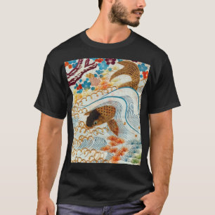 Vintage Japanese Carp and Running Water T-Shirt