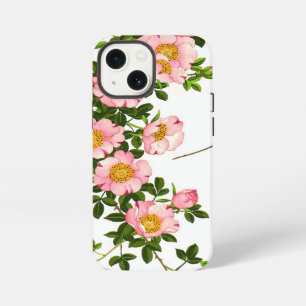 Vintage Japanese Cherry Blossoms, Pink and Gold iPhone Case