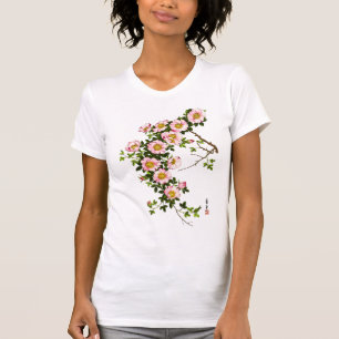 Vintage Japanese Cherry Blossoms, Pink and Gold T-Shirt