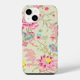 Vintage Japanese Chinoiserie Floral Bird Pattern iPhone 14 Case