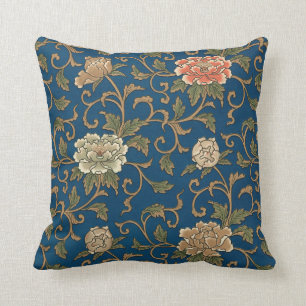 Vintage Japanese Chrysanthemum Cushion