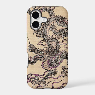 Vintage Japanese Dragon Fantasy Art iPhone Case