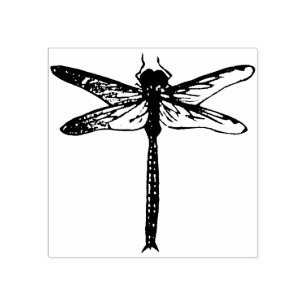 Vintage Japanese Dragonfly Rubber Stamp