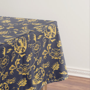 Vintage Japanese Dragons, Birds & Flowers Pattern Tablecloth