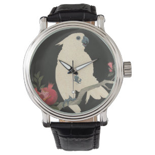 Vintage Japanese Fine Art   Cockatoo Watch