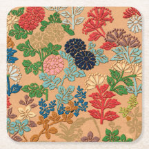 Vintage Japanese Floral Art All Over Print Drink